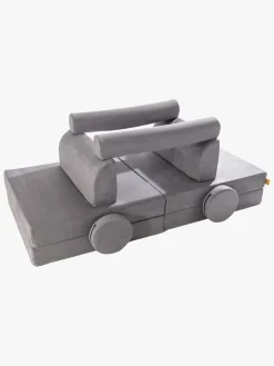 Meowbaby Play Premium Slimcord  Bygbar Sofa, Grå