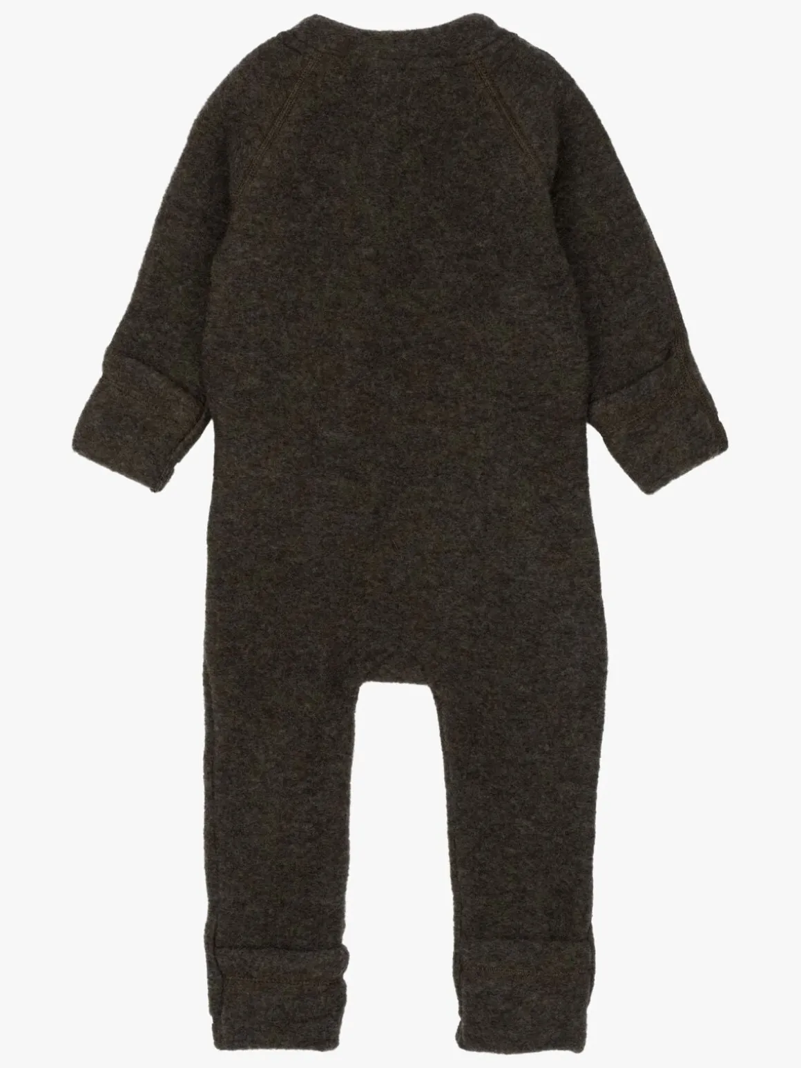 Mikk-Line Ulddragt Merino, Dark Brown Melange