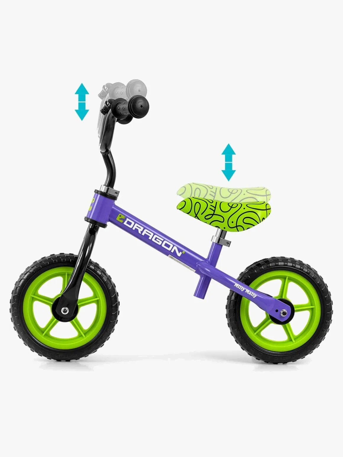 Milly Mally Dragon Løbecykel, Violet