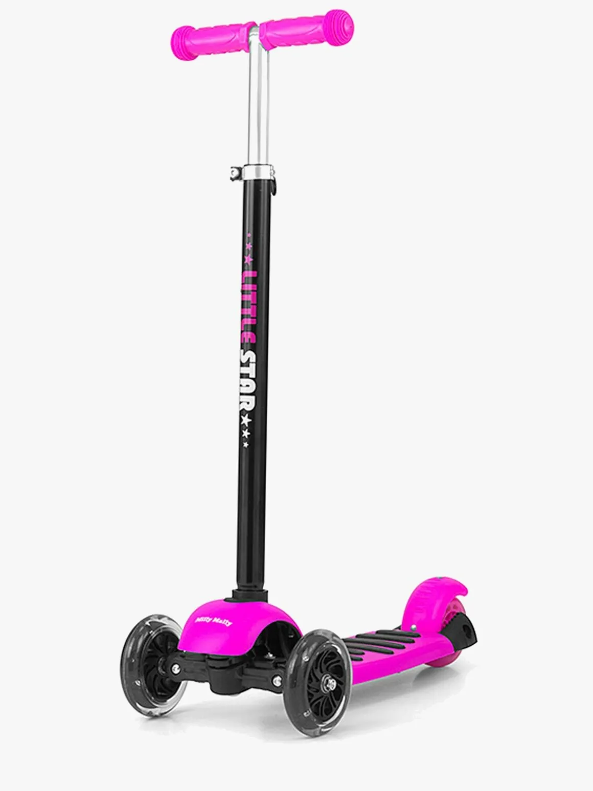 Milly Mally Little Star Gåbil/Scooter 3-in-1, Lyserød