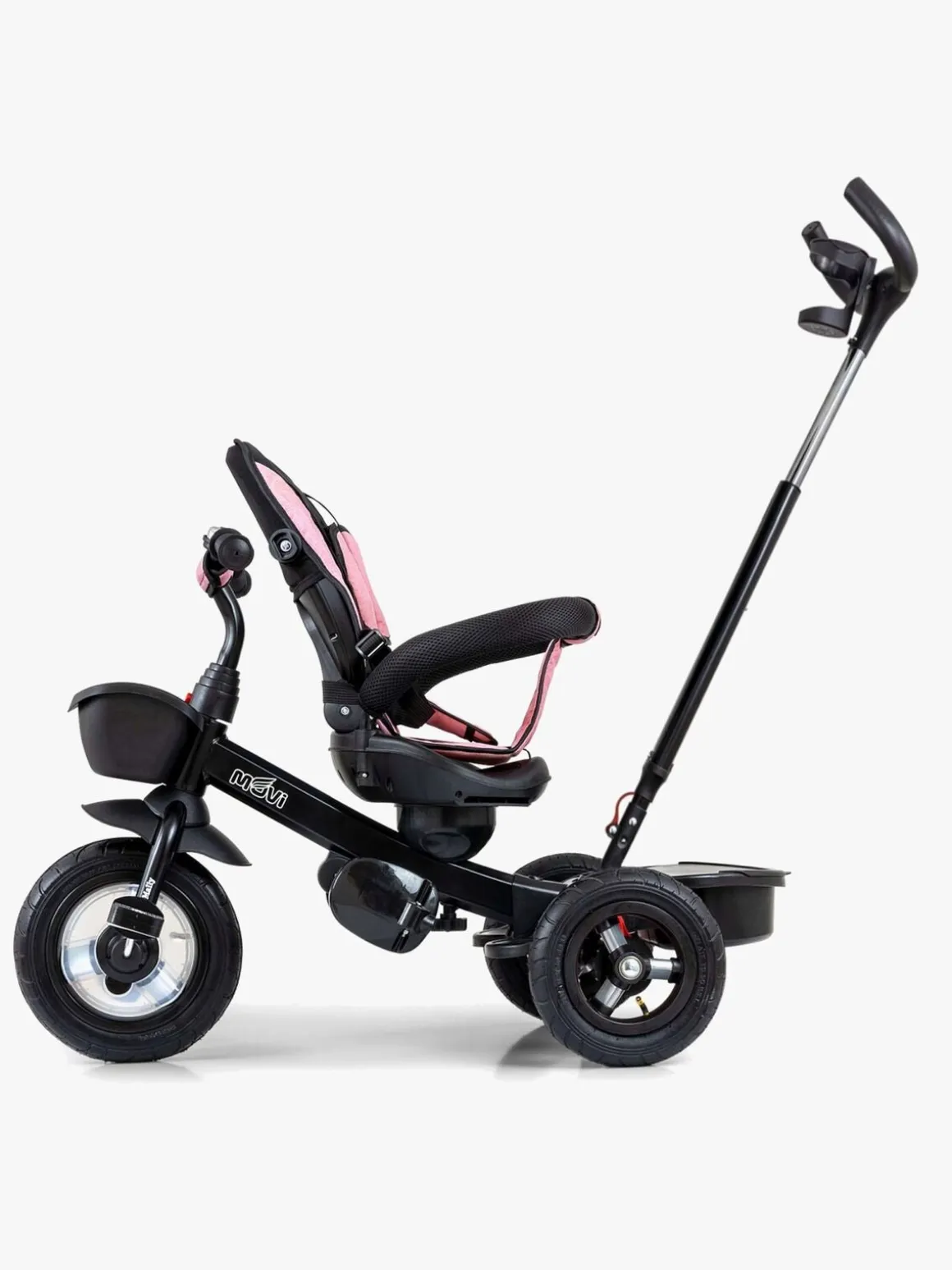 Milly Mally Movi 5-i-1 Trehjulet Cykel, Sort/Lyserød