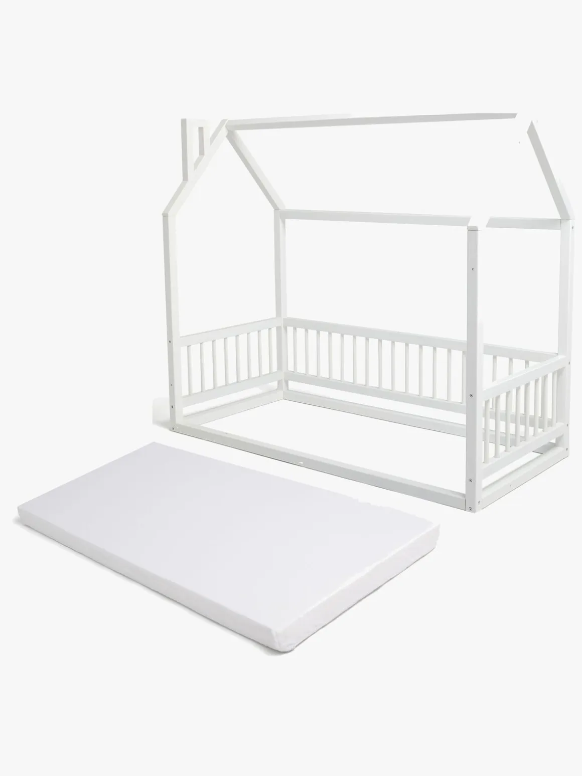 Minitude Nordic Mason Juniorseng med BabyMatex Carpathia Madras 70x160 cm