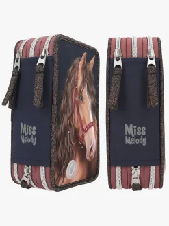 Miss Melody Tredelt Penalhus med LED-lys Glitter Horse