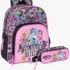 Monster High Rygsæk 9,5L & Dobbelt Penalhus, Drama