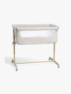 Moweo ELLIS Bedside Crib, Lysegrå
