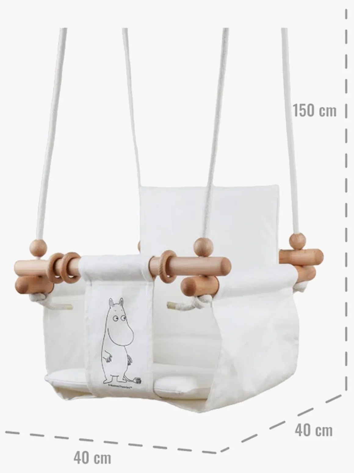 Mumitroldene Babygynge, Hvid