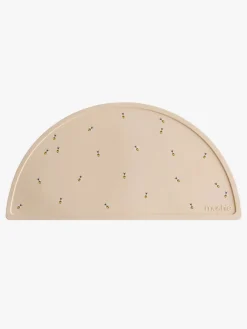 Mushie Dækkeserviet Silikone Bees, Beige