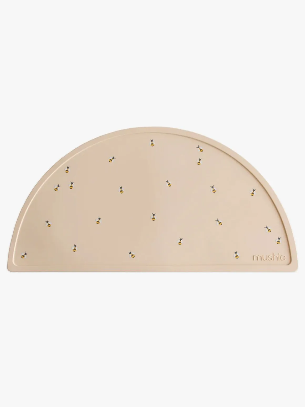 Mushie Dækkeserviet Silikone Bees, Beige