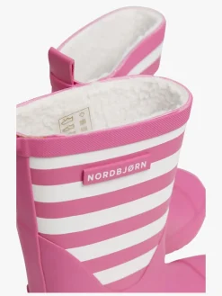 Nordbjørn Dunder Forede Gummistøvler, Fuschia/White