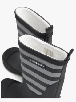 Nordbjørn Dunder Forede Gummistøvler, Grey/Black