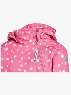Nordbjørn Orrvik Softshell Babyflyverdragt, Aurora Pink Dit Dots