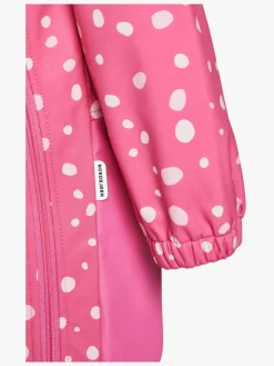 Nordbjørn Orrvik Softshell Babyflyverdragt, Aurora Pink Dit Dots