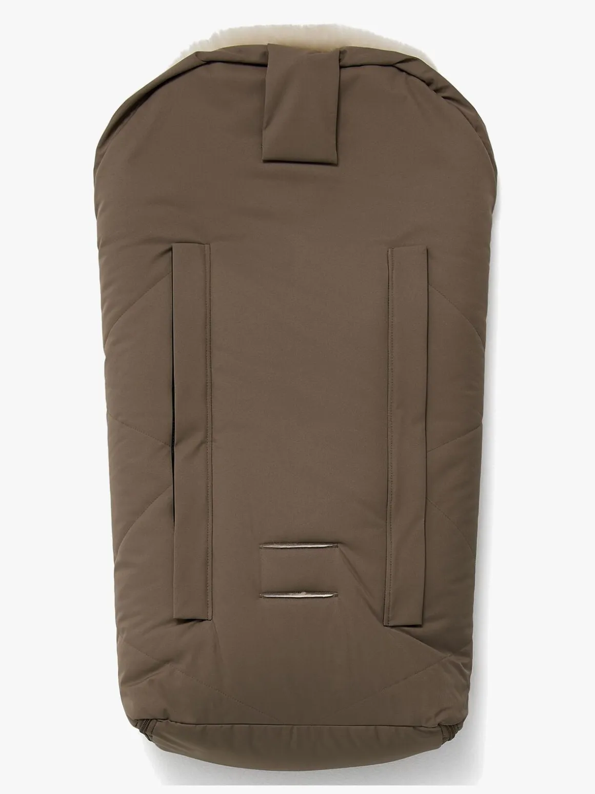 Nordlys Fenya Mini Lammeskindskørepose, Valnød/Beige