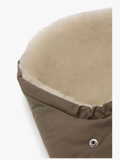 Nordlys Fenya Mini Lammeskindskørepose, Valnød/Beige