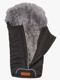 Nordlys Saga Lammeskindskørepose, Black/Grey