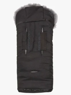 Nordlys Saga Lammeskindskørepose, Black/Grey