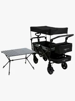 North 13.5 Transporter Trækvogn inkl. Campingbord, Black/Grey