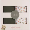 Oh, Poppy! Holly Stofble 2-Pak, Fresh Vanilla/ Forest Green