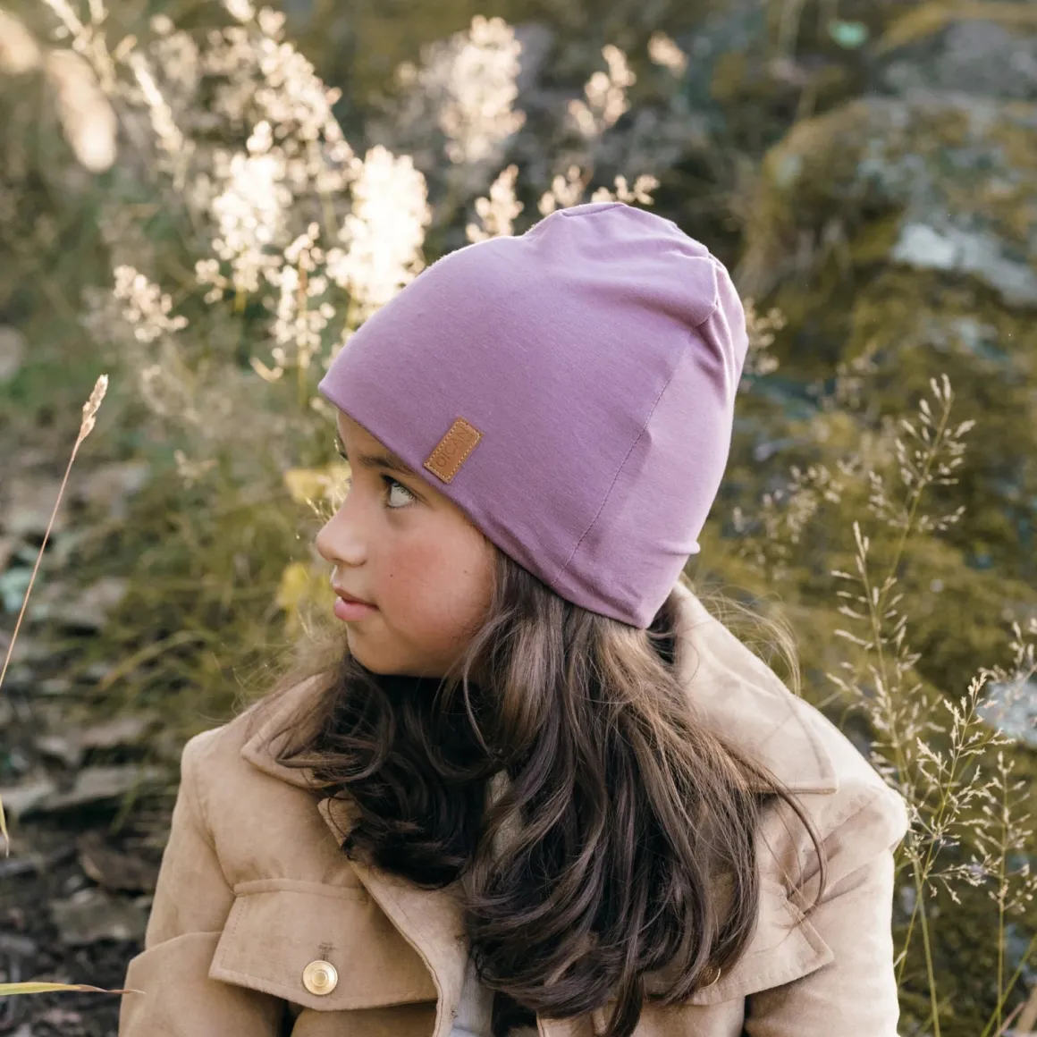 OICAN Wear Fleeceforet Hue med Hovedbeskyttelse, Purple