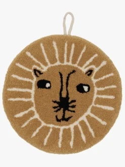 OYOY Lion Miniature Vægdekoration, Caramel