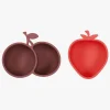 OYOY Yummy Strawberry & Cherry Skål, Cherry Red/Nutmeg