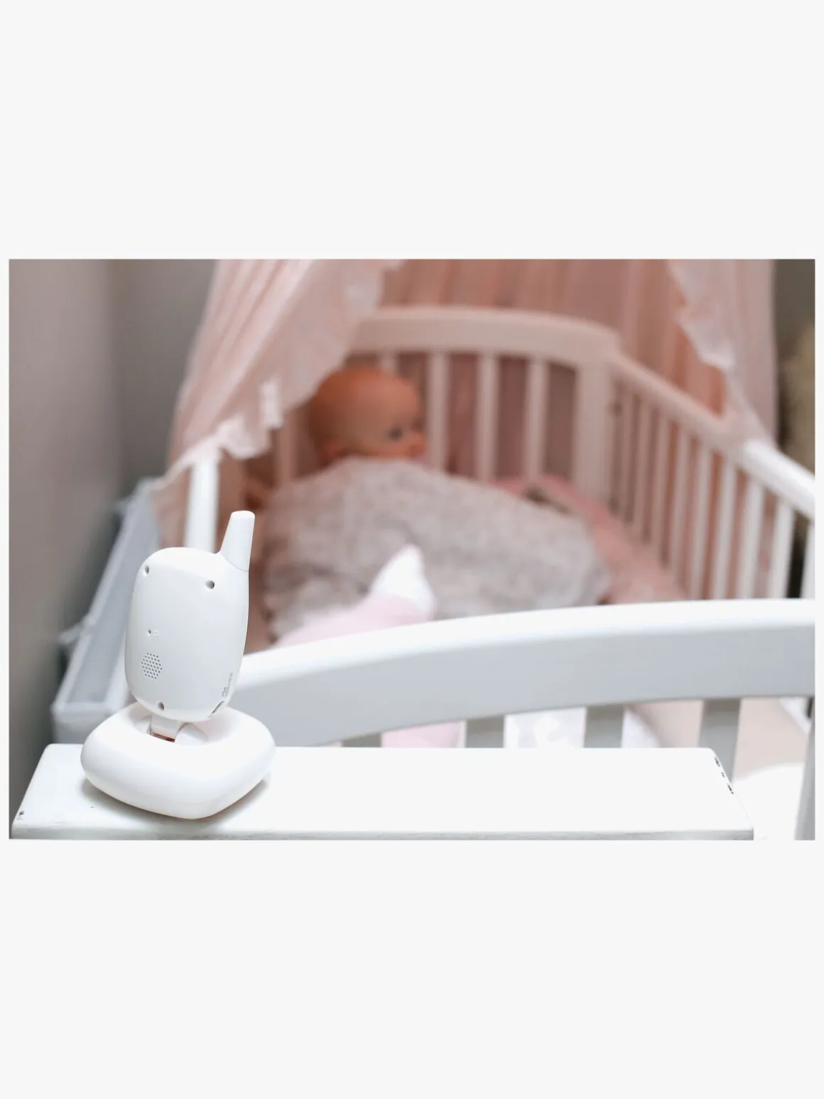 Padwico V8 Babyalarm med Opladeligt Batteri, White