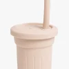 Petite Chérie Elio Silikonekop med Sugerør, Dusty Pink