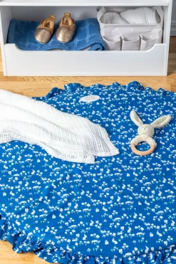 Petite Chérie Legetæppe Flæser Ø80, Deep Blue