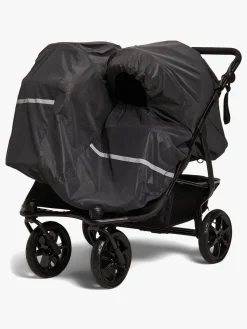 Petite Chérie Regnslag Refleks Søskendevogn, Black