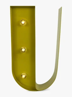 Petite Déco Bogstavlampe U, Guld
