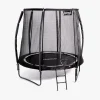 Pinepeak Lantern Trampolin inkl. Sikkerhedsnet 244 cm, Sort