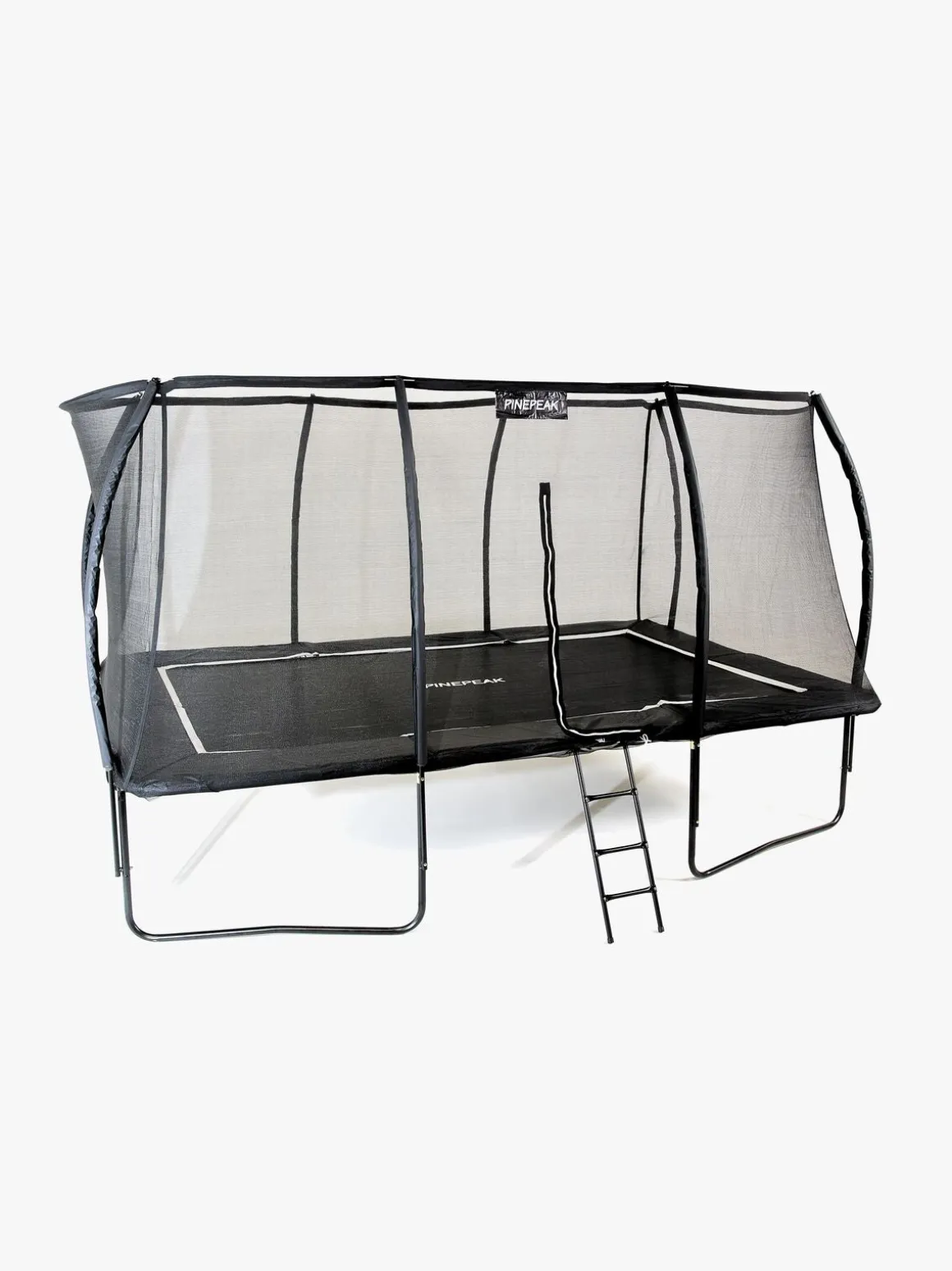 Pinepeak Rektangel Trampolin inkl. Sikkerhedsnet 439x286 cm, Sort