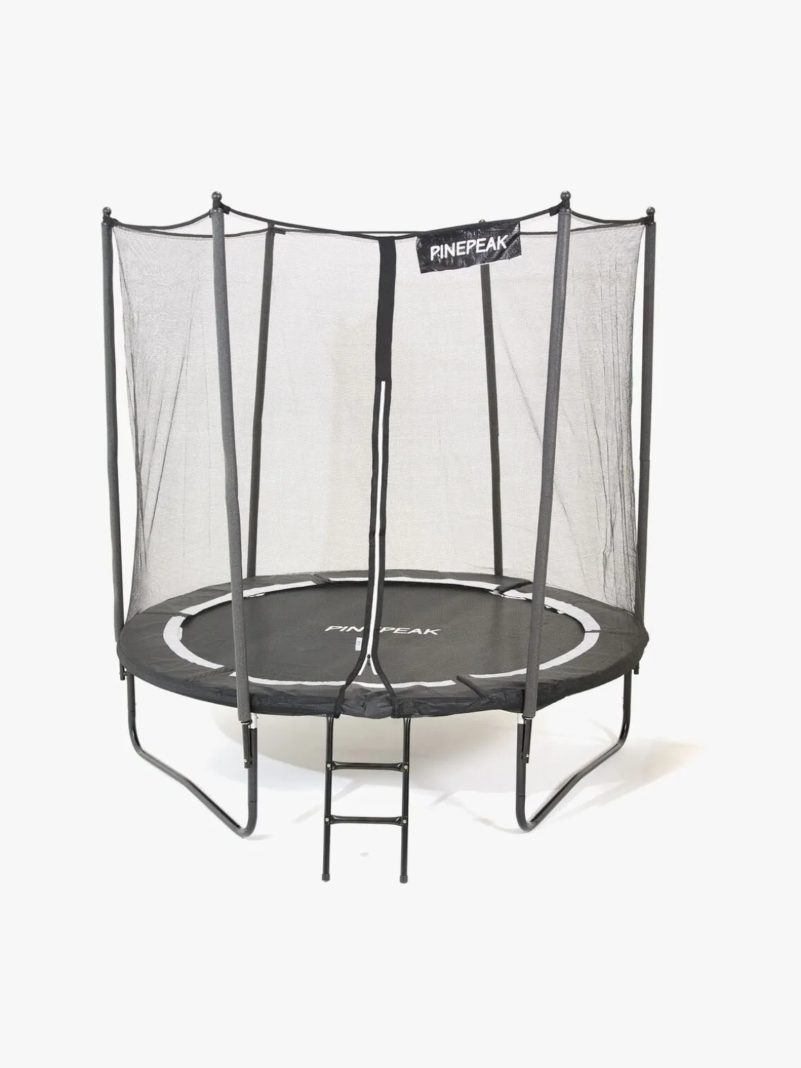 Pinepeak Trampolin inkl. Sikkerhedsnet 244 cm, Sort