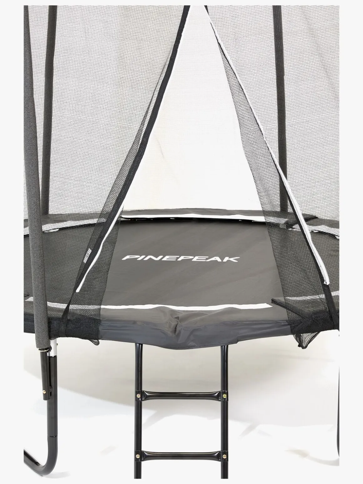 Pinepeak Trampolin inkl. Sikkerhedsnet 244 cm, Sort