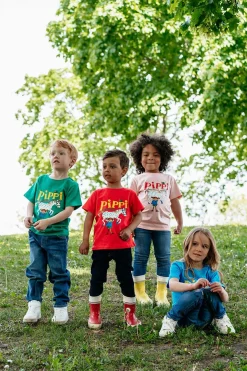 Pippi Langstrømpe T-shirt, Grøn