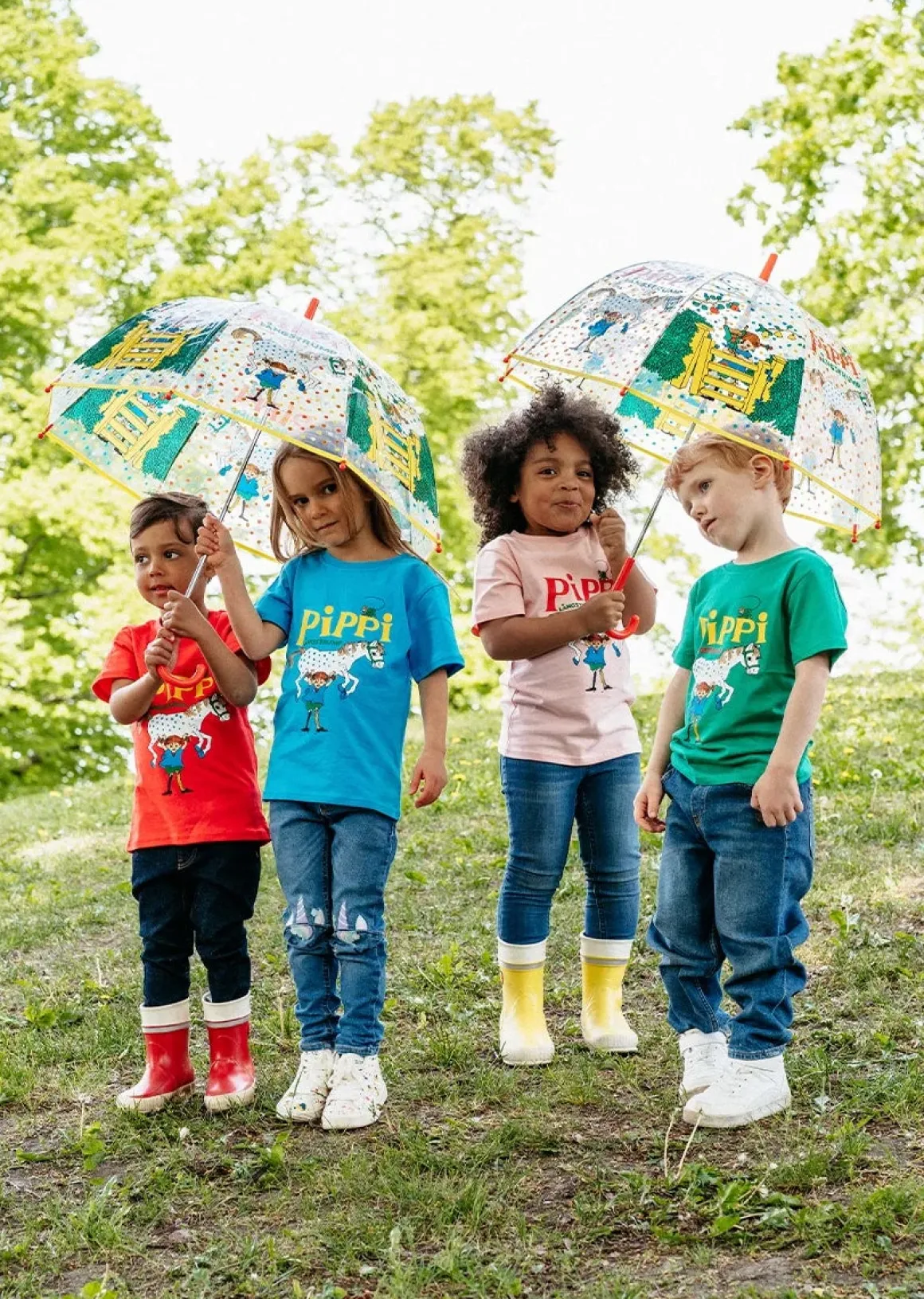 Pippi Langstrømpe T-shirt, Grøn