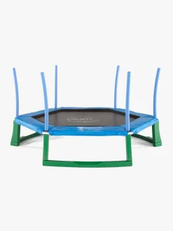 Plum Junior Jumper Trampolin inkl. Beskyttelsesnet 220 cm, Blå/Grøn