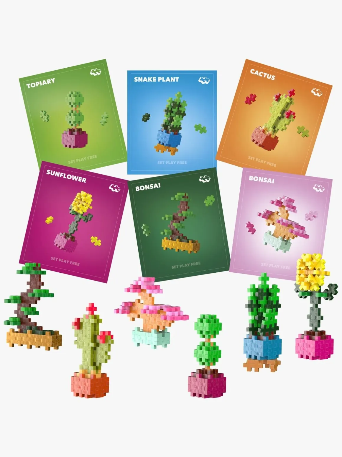 Plus-Plus Plant Bundle Byggesæt 6-pak