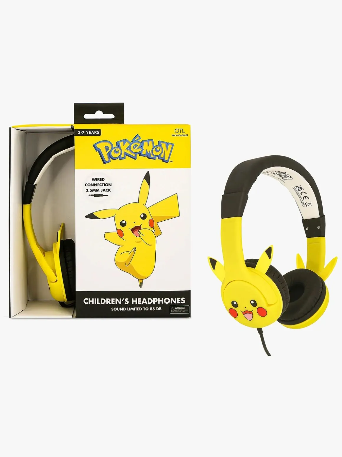 Pokémon Høretelefoner med Ører 85dB Pikachu
