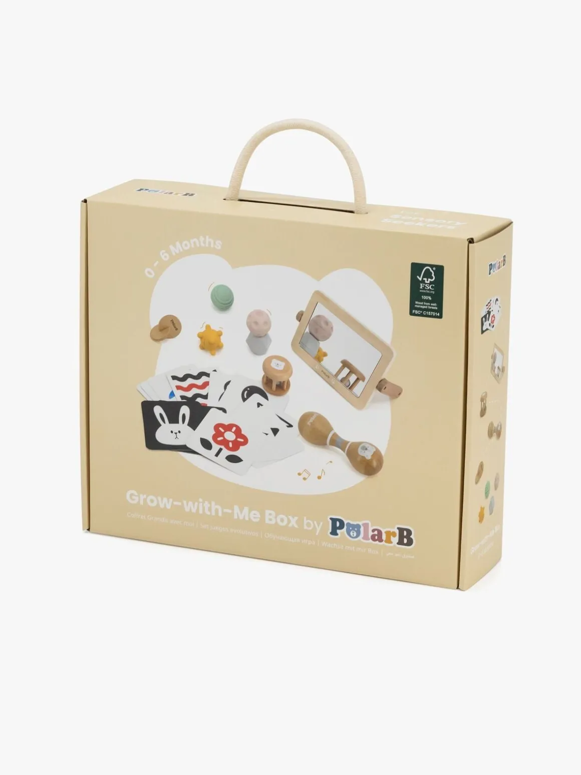 PolarB Grow-with-Me Aktivitetssæt Sensory Seekers 0-6 Måneder