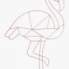 POPP Vægdekoration Flamingo, Rød