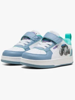 Puma Caven 2.0 Lo Hot Wheels AC+ Infant Sneakers, Cool Blue/White/Aquatic