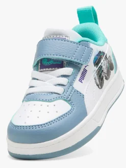 Puma Caven 2.0 Lo Hot Wheels AC+ Infant Sneakers, Cool Blue/White/Aquatic