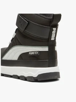 Puma Evolve Puretex AC PS Vinterstøvler, Black/Ash Grey/White
