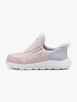Puma Fun Racer 2 Slip On Infant Sneakers, Mauve Mist/Sea Glass/Lilac Crush