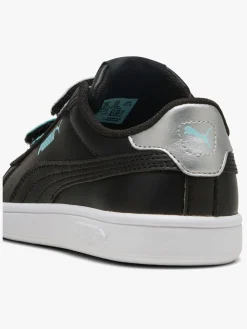Puma Smash 3.0 Glitter Velcro V PS Sneakers, Sort