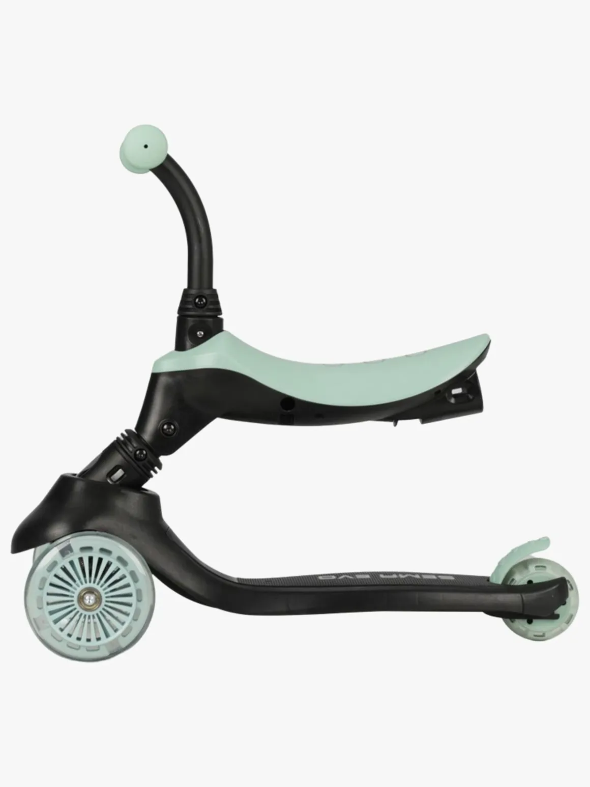 QPlay Sema Evo 5-in-1 Trehjulet Løbehjul, Grøn