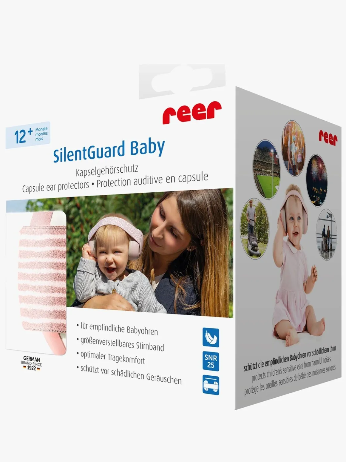 Reer SilentGuard Baby Høreværn, Pink