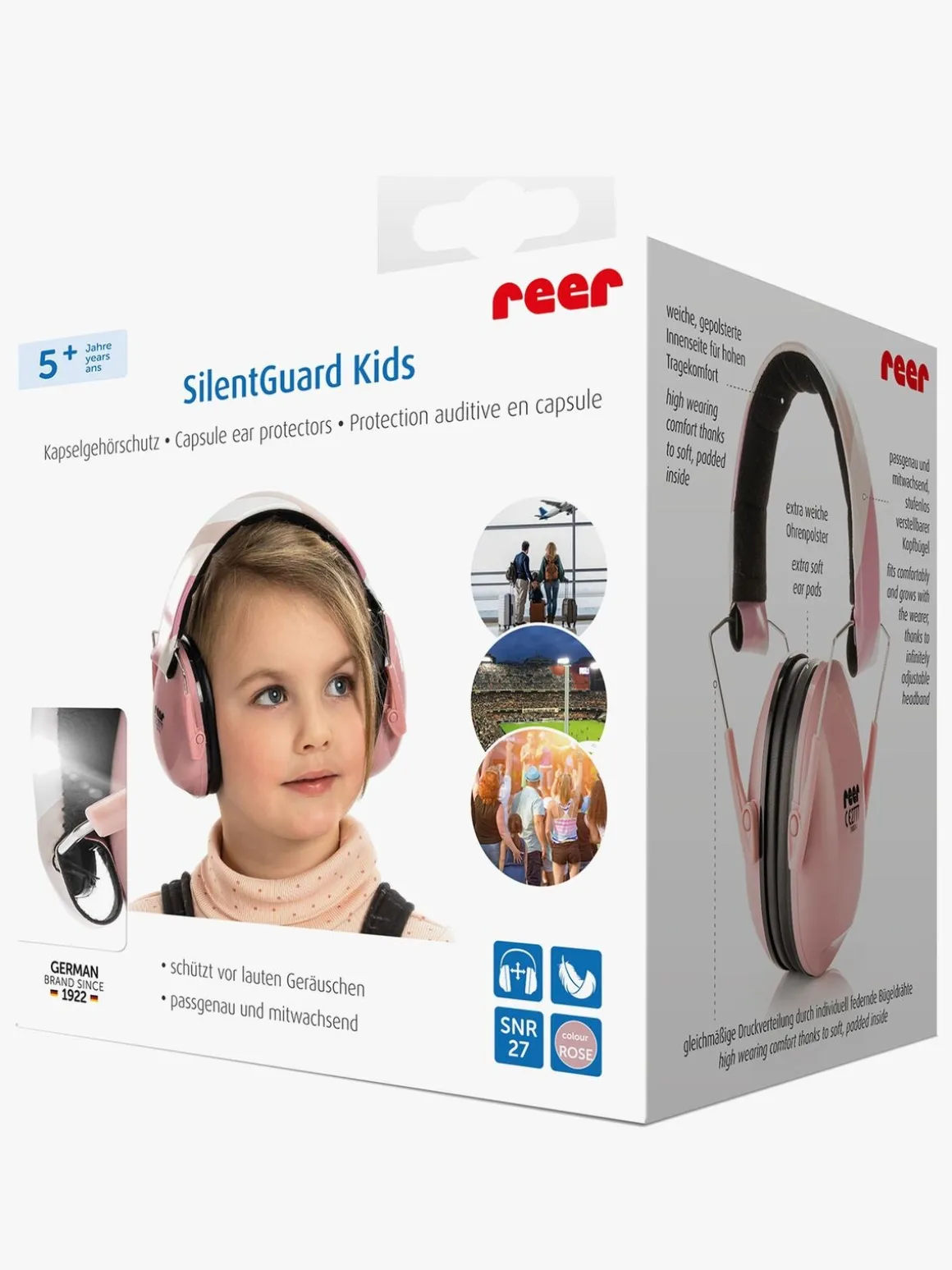 Reer SilentGuard Børn Høreværn, Pink