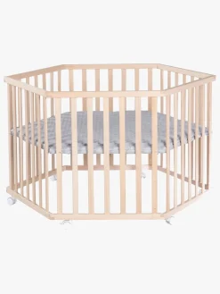 Roba Cosiplay Hexagon Kravlegård med Hjul, Wood